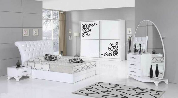 2020 beyaz yatak odası dekorasyonu