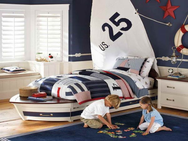 Çocuk Odası Kayık Yatak Modelleri