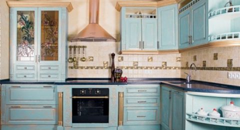 Modern Blue Kitchen Cabinets