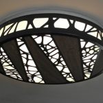 Desenli salon tavan aydınlatma modelleri
