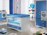 Mavi beyaz bebek odası dekorasyonu