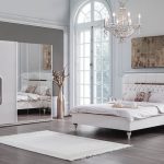 Weltew mobilya beyaz yatak odası modeli hanedan