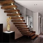 Dublex ev için ahşap merdiven modelleri