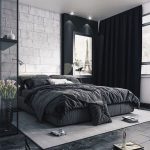 Siyah yatak odası dekorasyonu