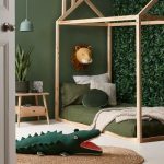 Yeşil genç odası dekorasyon modelleri