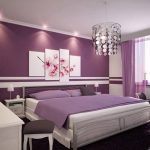 Mor renk yatak odası tasarımı
