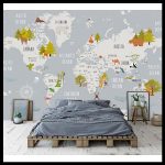 Dünya haritası duvar kağıdı örnekleri