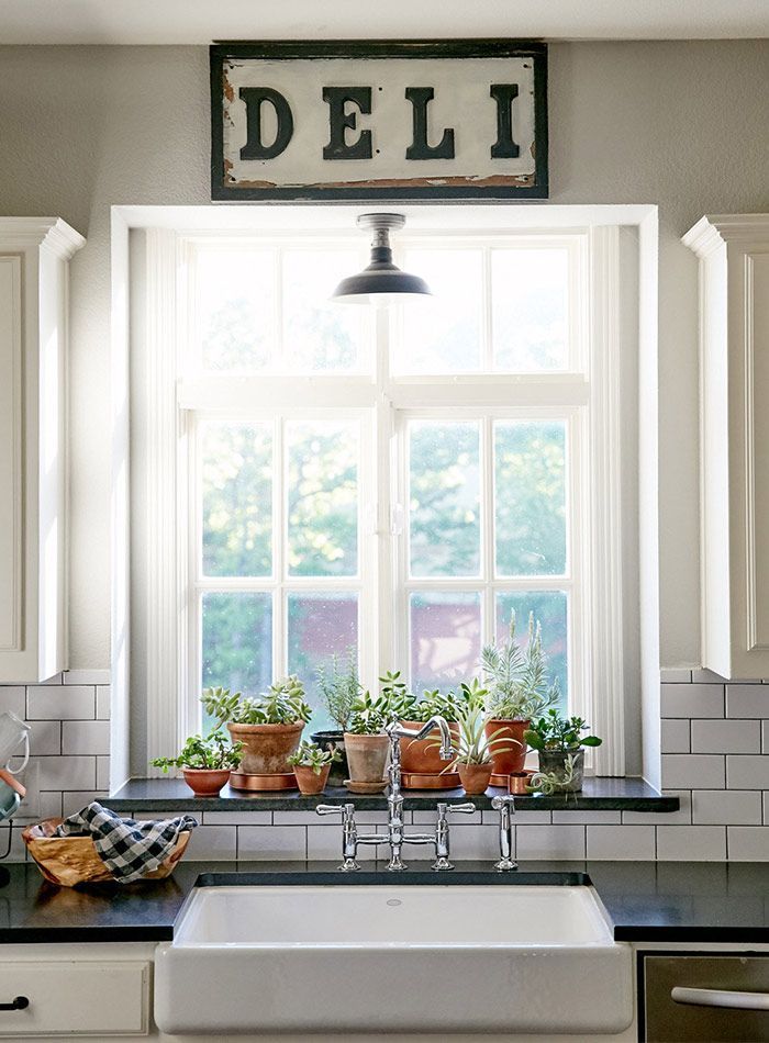kitchen window sill decoration
